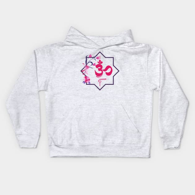 Om, Ohm, Aum symbol. Kids Hoodie by CraftCloud